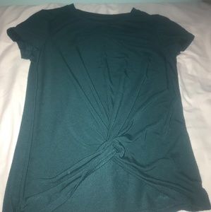 Girls Teal rouse shirt 7/8 M